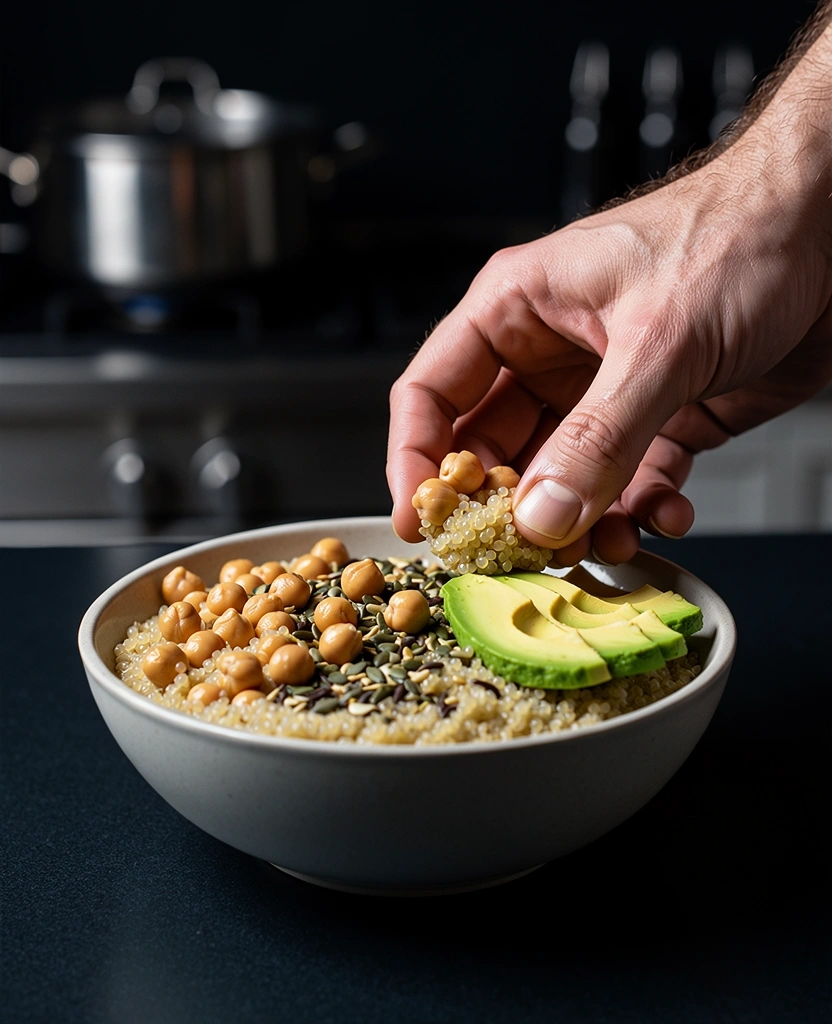 Zubereitung einer nährstoffreichen Mahlzeit